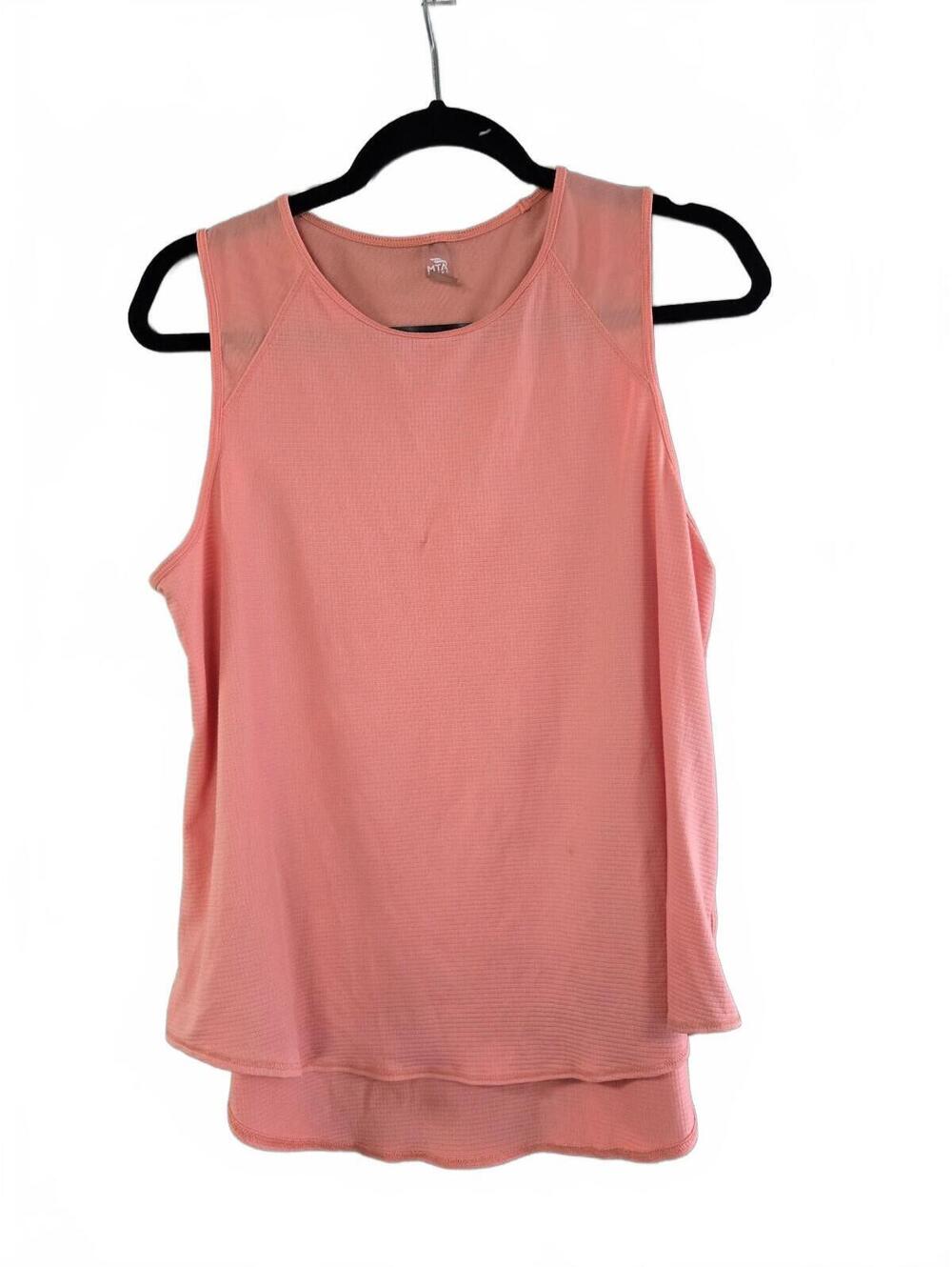 MTA Sport Women's Peach Sleeveless Athletic Tank Top Size L